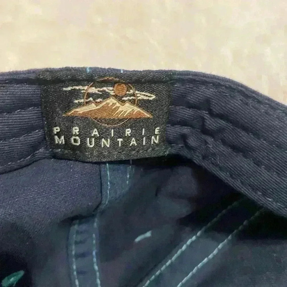 Navy & teal embroidered Alaska Last Frontier baseball cap adjustable belt Unisex - Picture 6 of 7